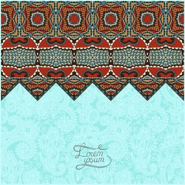 Moroccan template with place for your text Stock Illustration