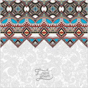 Moroccan template with place for your text Illustrazione stock