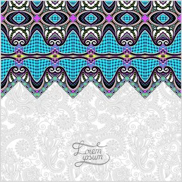 Moroccan template with place for your text Illustrazione stock