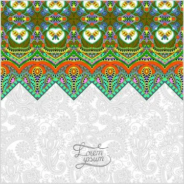 Moroccan template with place for your text Stock Illustration