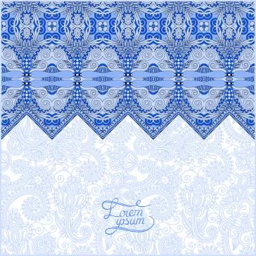 Moroccan template with place for your text Stock Illustration