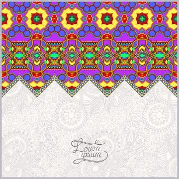 Moroccan template with place for your text Illustrazione stock
