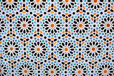 Moroccan tile background Stock Photos