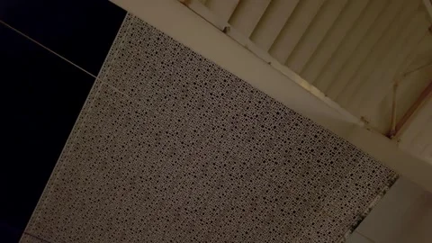 Moroccan Tile Ceiling at Casablanca Train Station Stock Footage 302914199