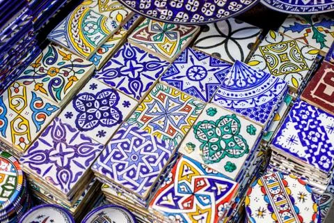 Moroccan tiles Stock Photos