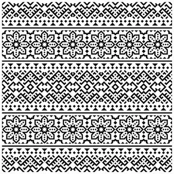 Moroccan Vector seamless pattern, abstract geometric background illustration, イラスト素材