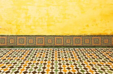 Moroccan vintage tile background Stock Illustration