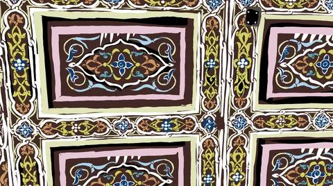 Moroccan Wardrobe 스톡 일러스트