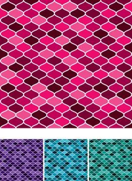 Moroccan weave pattern set in vector format. イラスト素材