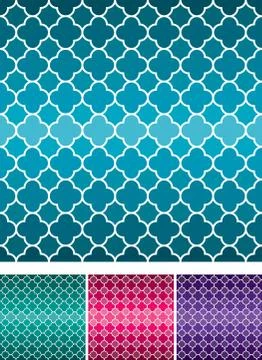 Moroccan weave pattern set in vector format. Stock Illustration