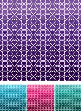 Moroccan weave pattern set in vector format. Stock Illustration