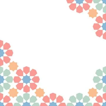 Moroccan zellige template Stock Illustration