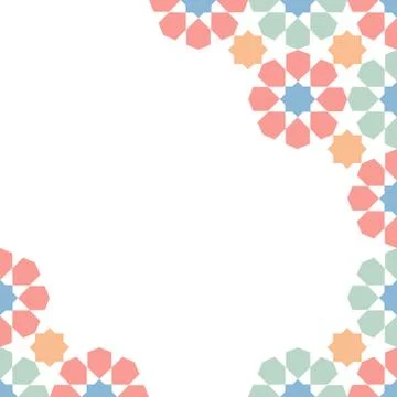 Moroccan zellige template Stock Illustration