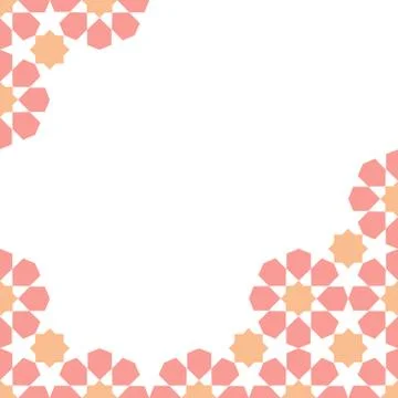 Moroccan zellige template Stock Illustration