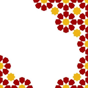Moroccan zellige template Stock Illustration