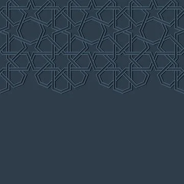 Moroccan zellige template Stock Illustration