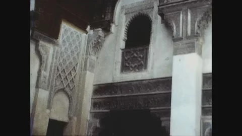 Morocco 1970, Marrakech street view 2 Stock Footage 158919281