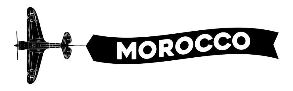 Morocco advertisement banner Stock Illustration