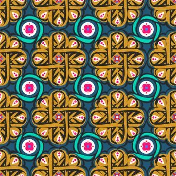 Morocco arabesque pattern tile. Illustrazione stock