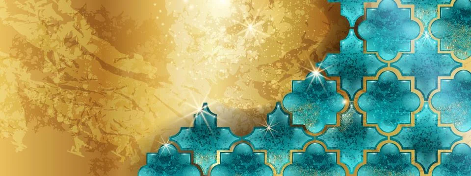 Morocco background pattern, turkey traditional islamic design Illustrazione stock