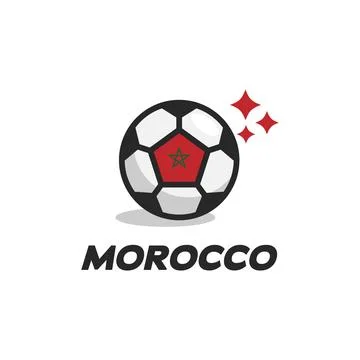 Morocco Ball Flag Stock Illustration