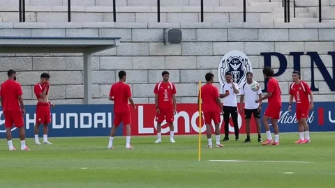 Morocco continues its preparations in New Jersey ahead of its next match, New Je Video stock 337633438