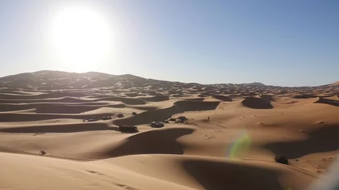 Morocco Desert Sunrise Video stock 88637697