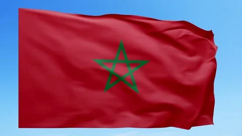 Morocco Flag Animation – Seamless Loop (4K UHD) Stock Footage 319029770