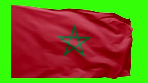 Morocco Flag Animation – Seamless Loop (4K UHD) Stock Footage 319029772