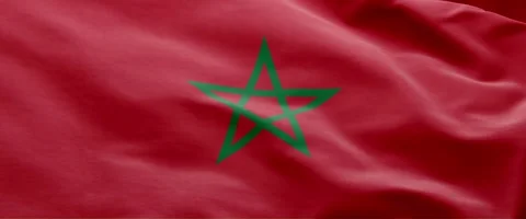 Morocco Flag Animation – Seamless Loop (4K UHD) Stock Footage 319029776