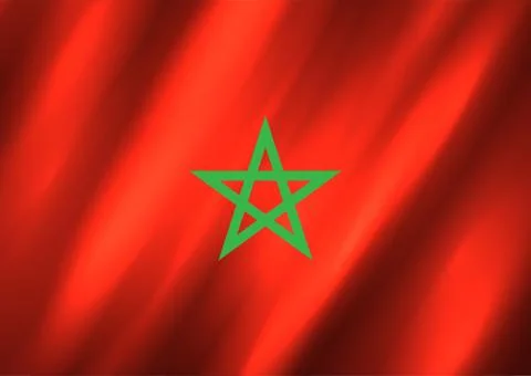 Morocco flag background Stock Illustration