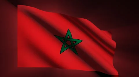 Morocco-Flag Stock Footage 921882