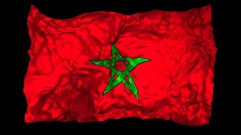 Morocco flag Stock Footage 110823934