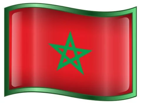 Morocco flag icon 库存插图