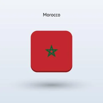 Morocco flag icon Stock-Illustration