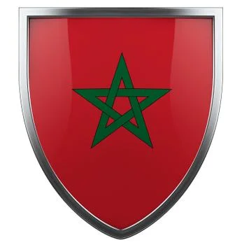 Morocco flag Stock Illustration