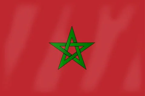 Morocco Flag Stock Illustration