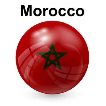 Morocco flag Stock Illustration