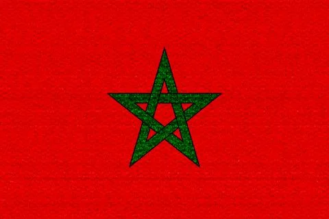 Morocco flag Stock Illustration