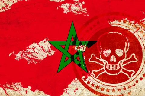 Morocco flag Stock Illustration