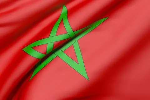 Morocco flag Stock-Illustration
