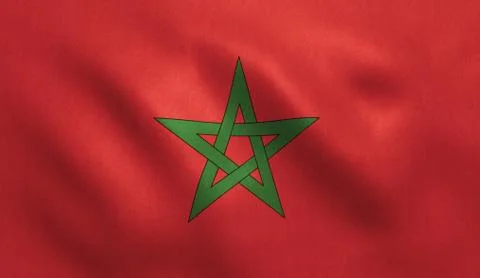 Morocco Flag Stock Illustration