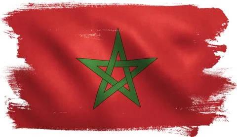 Morocco Flag Stock Illustration