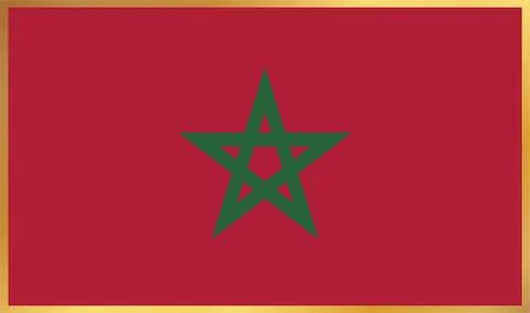 Morocco Flag Illustration Stock Illustration