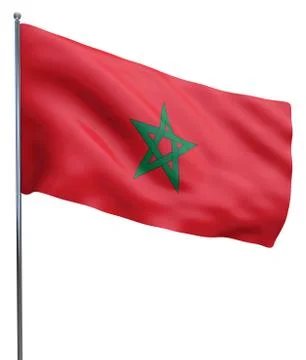 Morocco Flag Image Stock Illustration