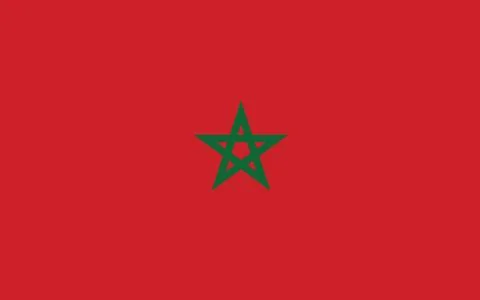 Morocco flag vector graphic. Rectangle Moroccan flag illustration. Morocco co Stock Illustration