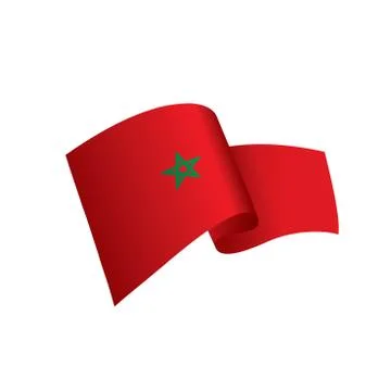 Morocco flag, vector illustration 스톡 일러스트