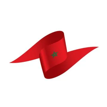 Morocco flag, vector illustration Illustrazione stock