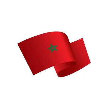 Morocco flag, vector illustration Stock Illustration
