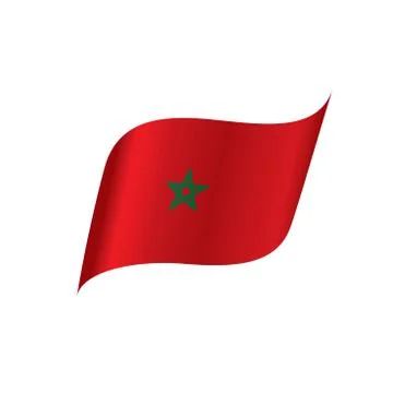 Morocco flag, vector illustration Illustrazione stock